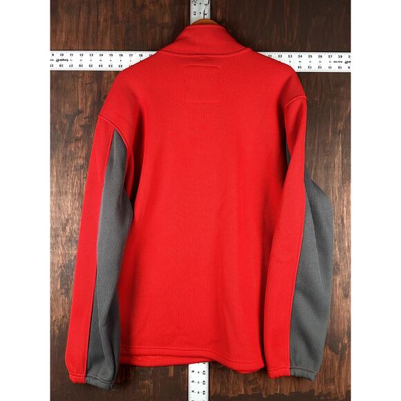 Tampa Bay Buccaneers NFL Fleece Thermal‎ Style Full Zip Hoodie Red Gray 2XL XXL - Picture 6 of 6